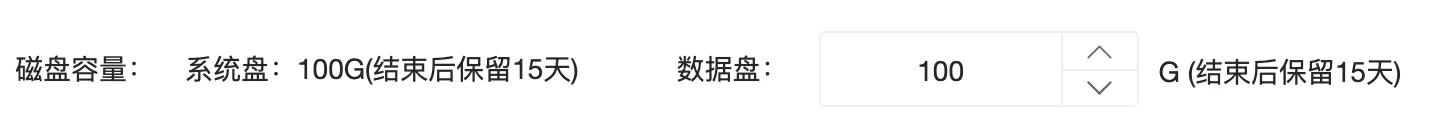 创建实例-云容器-磁盘容量