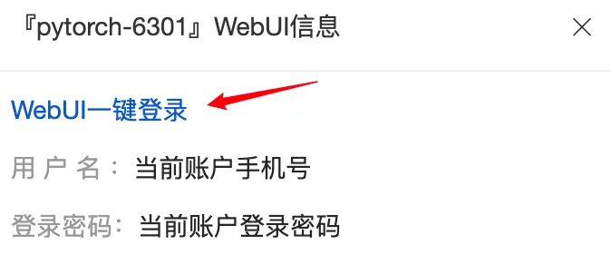 云容器-WebUI登录