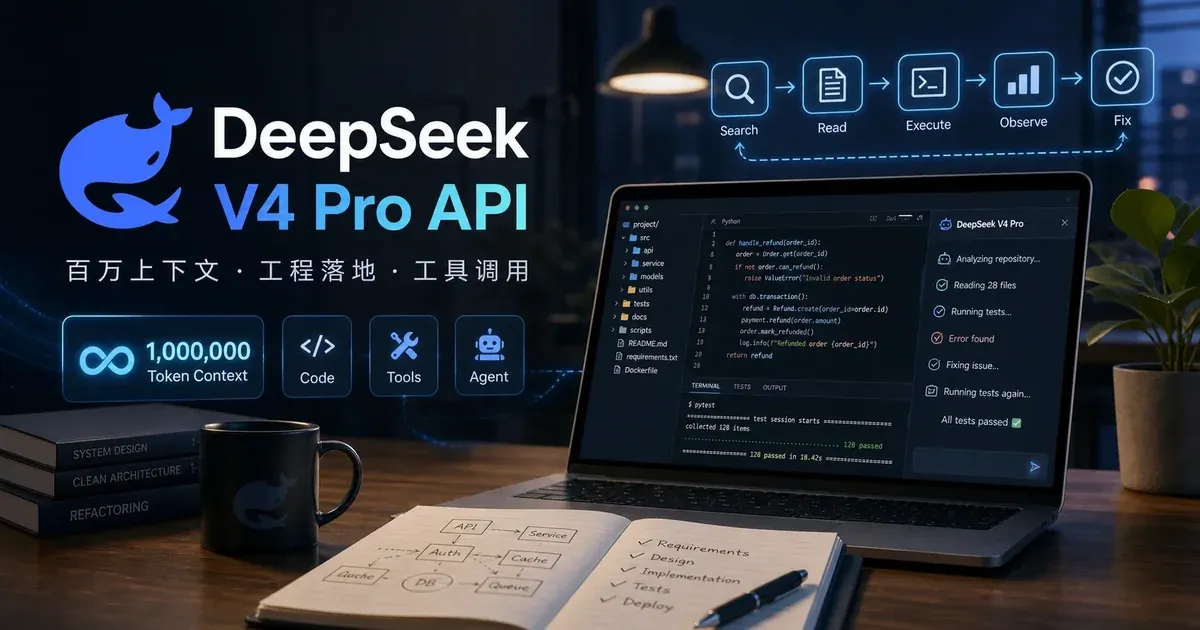 DeepSeek V4 Pro API上线与百万上下文工程实践