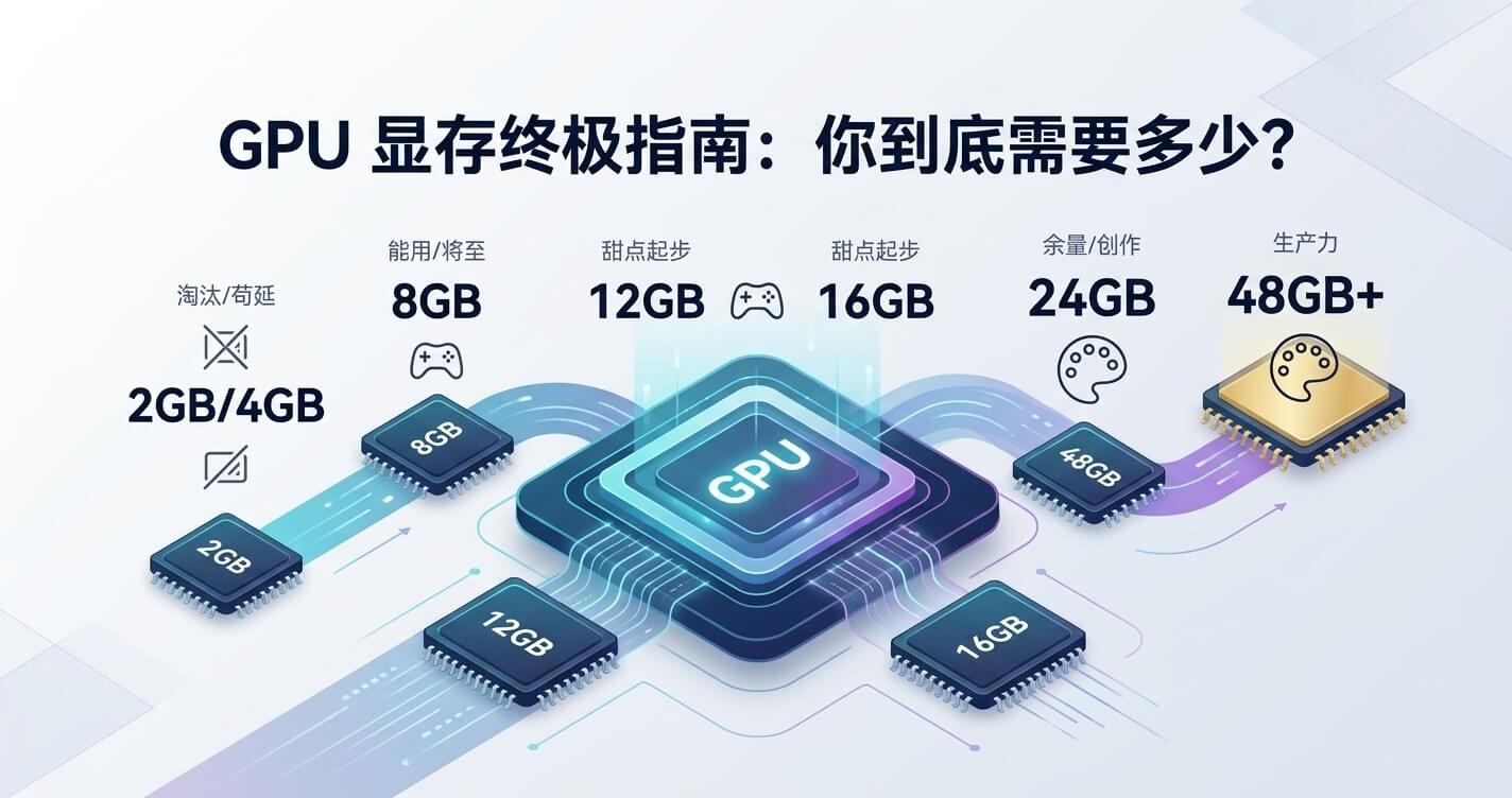 GPU显存终极指南:从2GB到48GB,你到底需要多少显存? - 晨涧云AI算力平台