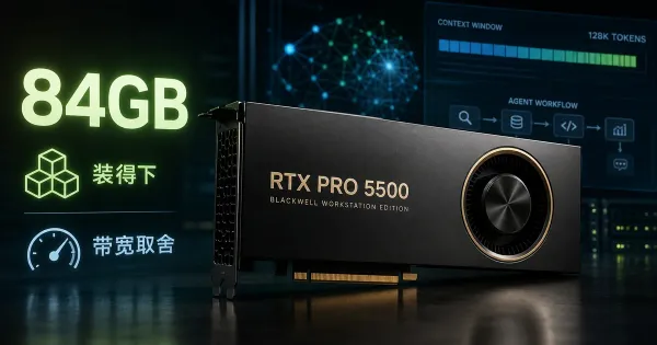 RTX PRO 5500 84GB显存与AI推理